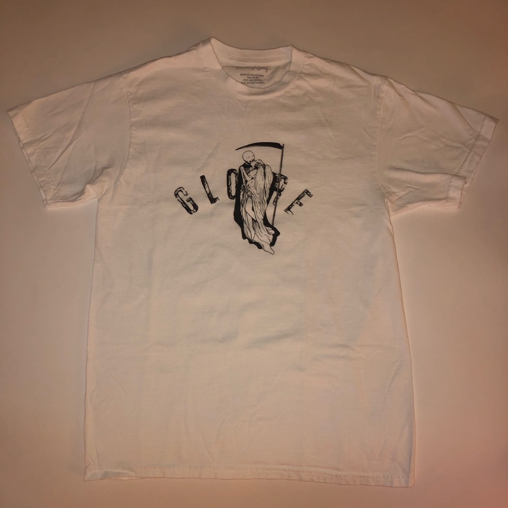 Gloire et. Sang “kiss of death” white mens tee
